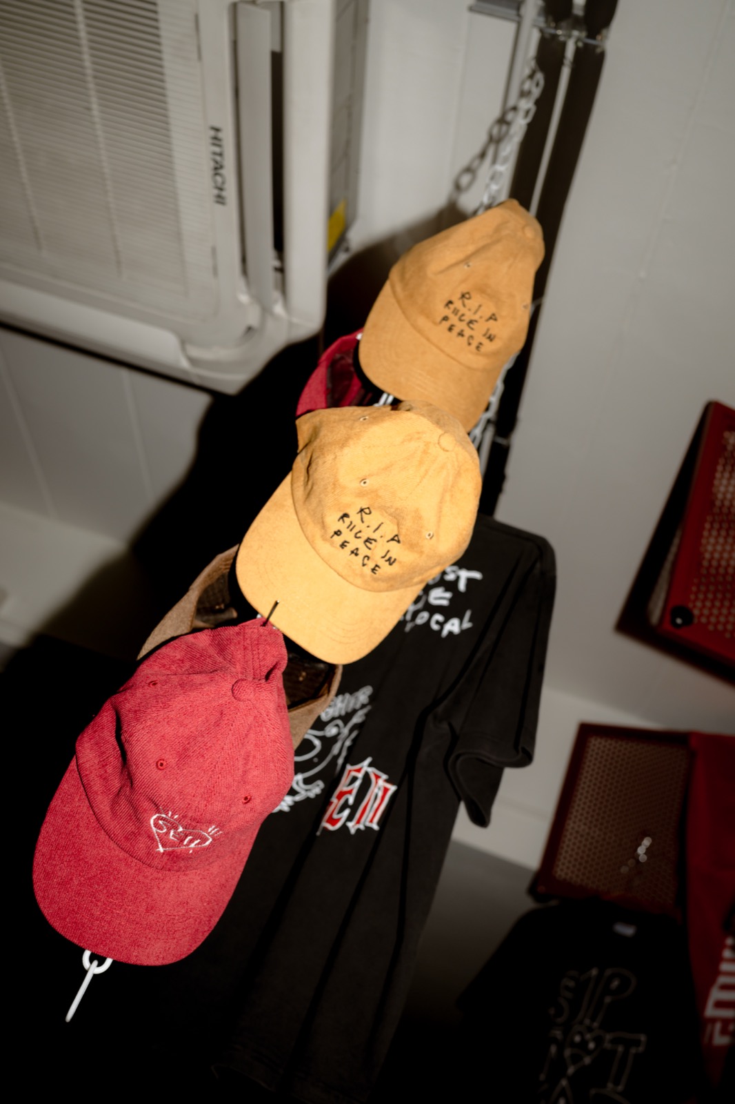 Corduroy Cap Riice In Peace Yellow SEII view 4