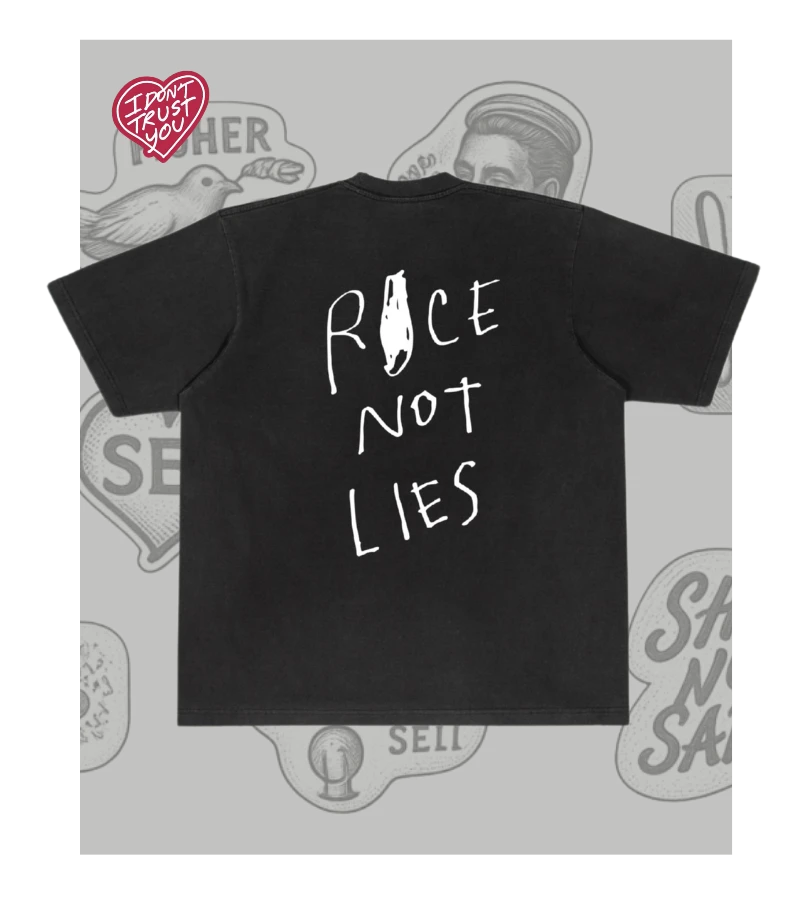 T-shirt Sip Not Sad Black White SEII view 2