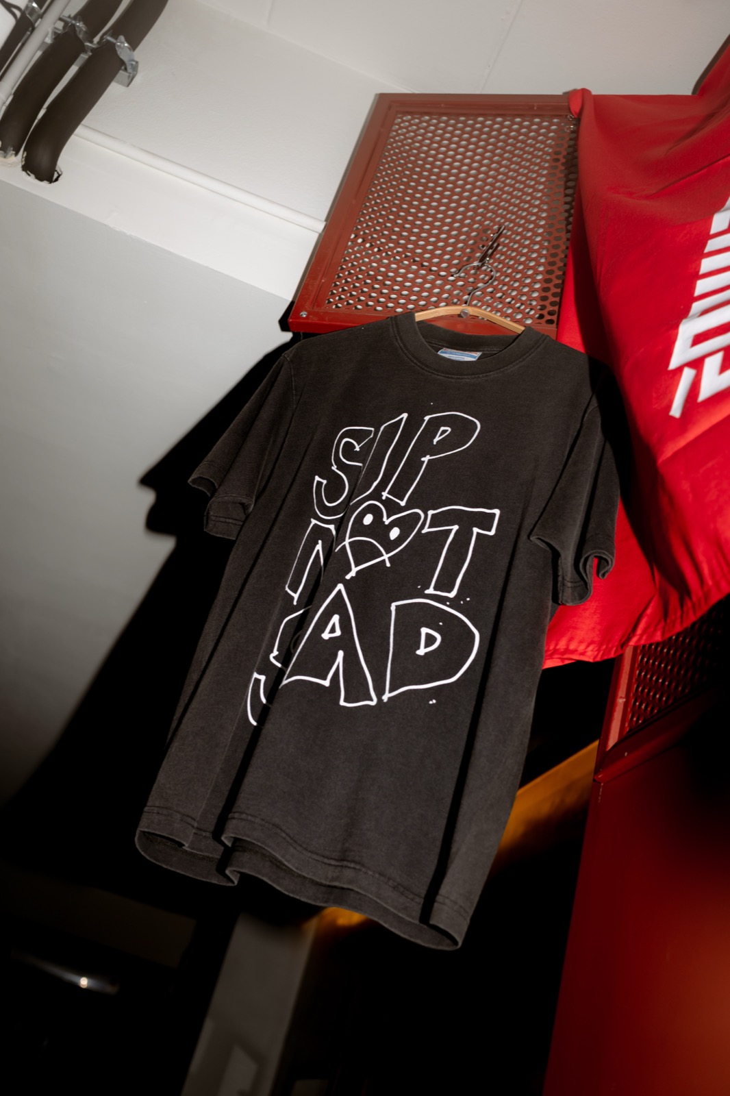 T-shirt Sip Not Sad Black White SEII view 5