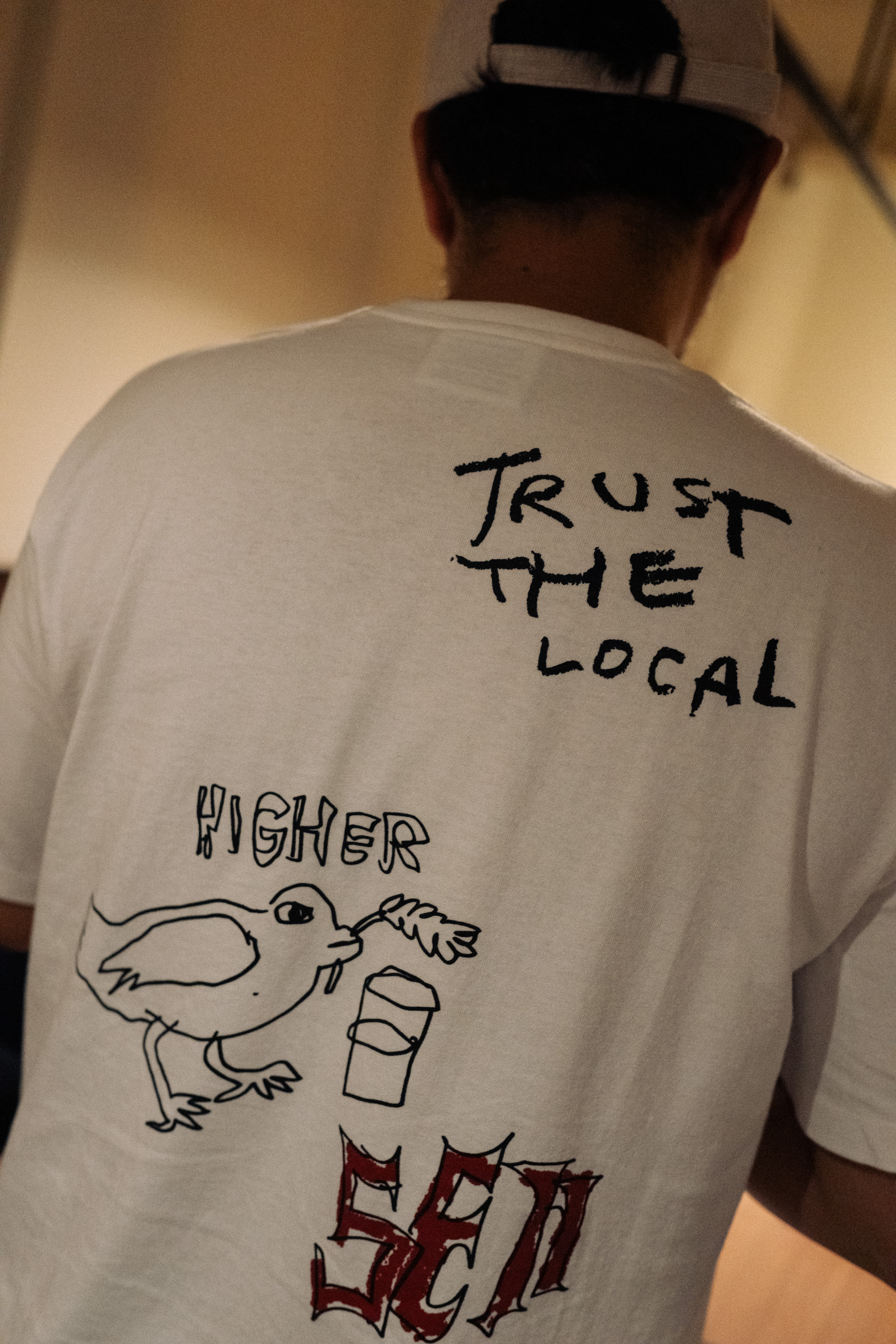 T-shirt Trust The Local Black White SEII view 5